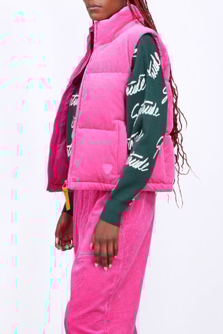 Chaleco de pana Galinette - Fucsia