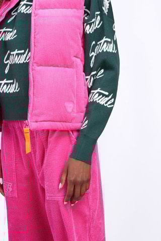 Chaleco de pana Galinette - Fucsia