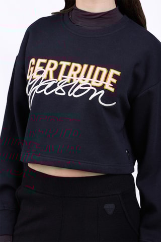 Sudadera corta Maggy - Negro