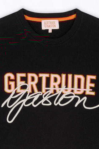 Sudadera corta Maggy - Negro