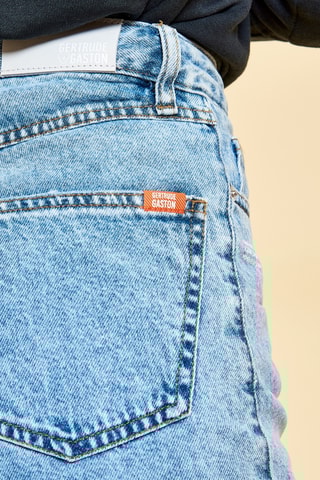 Short vaquero de tiro alto Kimberley - Celeste