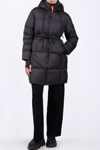 Anorak largo con capucha Tamara - Negro
