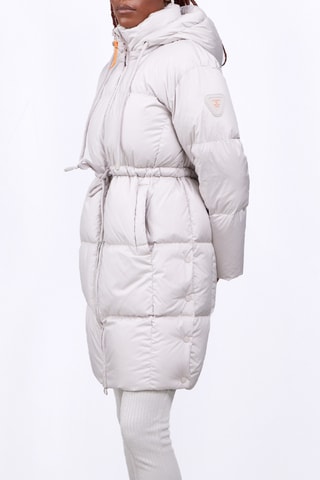 Anorak largo con capucha Tamara - Gris claro