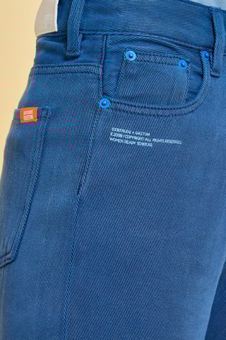 Vaquero de tiro alto Lea - Azul petróleo