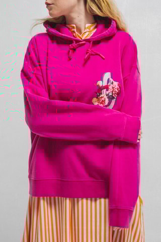 Sudadera con capucha Amelie - Fucsia
