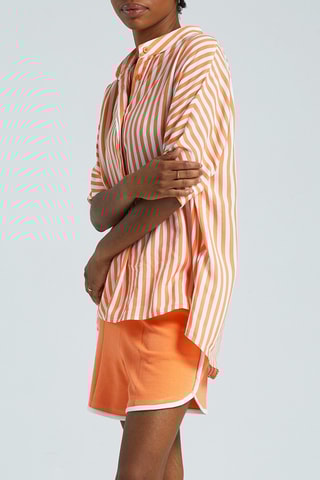 Blusa Celine - Naranja y blanco