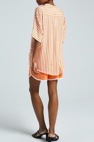 Blusa Celine - Naranja y blanco