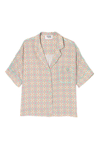 Camisa Giulieta - Beige y rosa