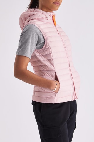 Chaleco con capucha Romane - Rosa