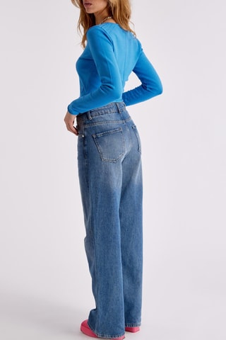 Cárdigan corto Roxanne - Azul eléctrico