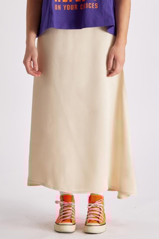 Falda larga Zelina - Beige