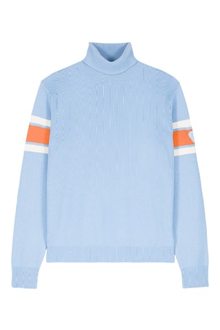 Jersey de lana Ellis - Celeste