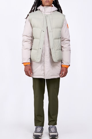 Chaqueta con capucha y chaleco Marcus - Gris y rosa