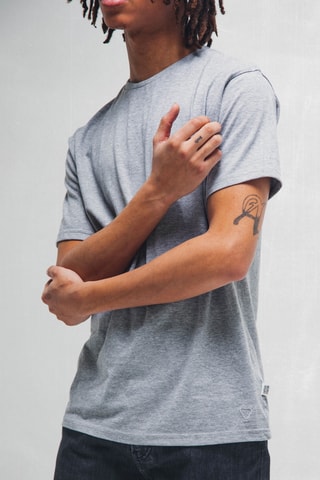 Camiseta Leo - Gris jaspeado