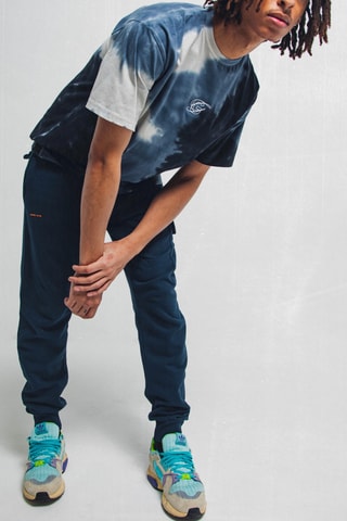 Camiseta tie-dye Leo - Azul