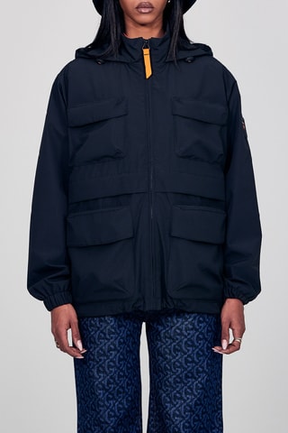 Chaqueta con capucha unisex Camille - Negro