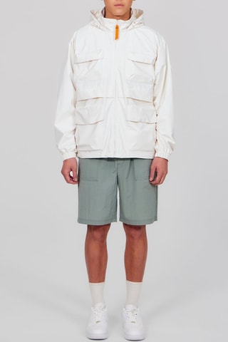 Chaqueta con capucha unisex Camille - Blanco