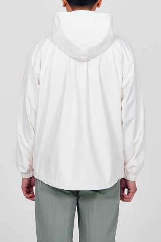 Chaqueta con capucha unisex Camille - Blanco