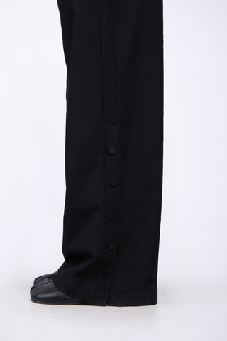 Pantalón de tiro alto unisex Ariane - Negro