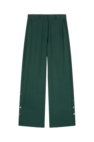 Pantalón de tiro alto unisex Ariane - Verde oscuro