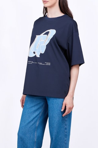 Camiseta unisex Barnabe Circle - Azul