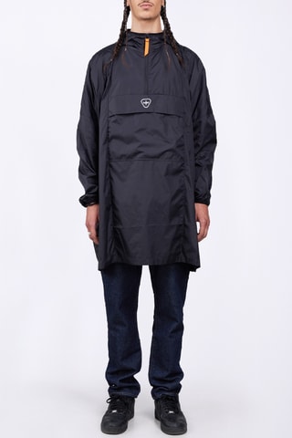 Cortavientos con capucha unisex Titi - Negro