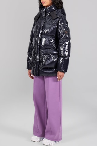 Anorak con capucha unisex Manie Bright - Negro