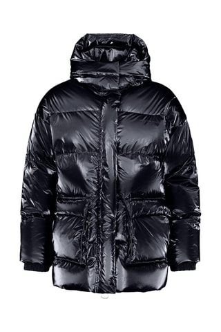 Anorak con capucha unisex Manie Bright - Negro