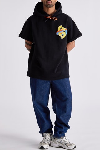 Sudadera con capucha unisex Barth - Negro