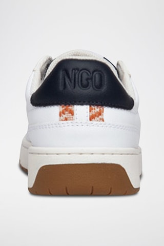 Baskets en cuir Huê Classique - Terracotta et bleu marine