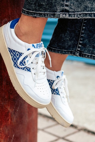 Baskets en cuir Huê Classique - Bleu