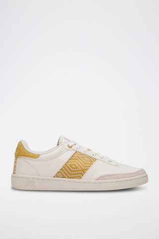 Baskets en cuir Saigon Classique - Jaune et blanc