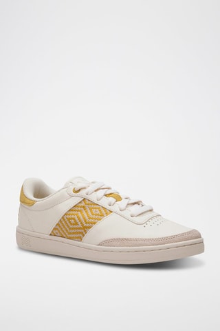 Baskets en cuir Saigon Classique - Jaune et blanc