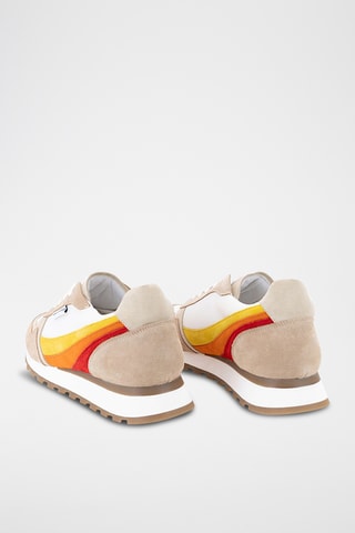 Baskets en cuir Retrorun - Beige