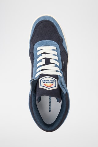 Baskets montantes en cuir Mid Rainbow - Bleu