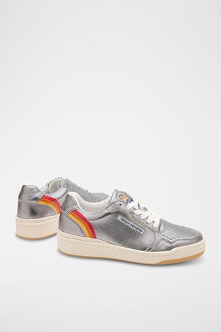 Baskets en cuir Rainbow - Argenté