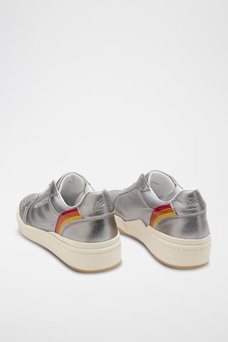 Baskets en cuir Rainbow - Argenté
