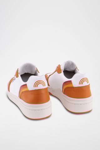 Baskets en cuir Rainbow - Blanc