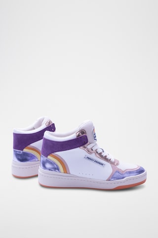 Baskets montantes en cuir Mid Rainbow - Lilas