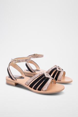 Sandales en cuir Aretha - Noir