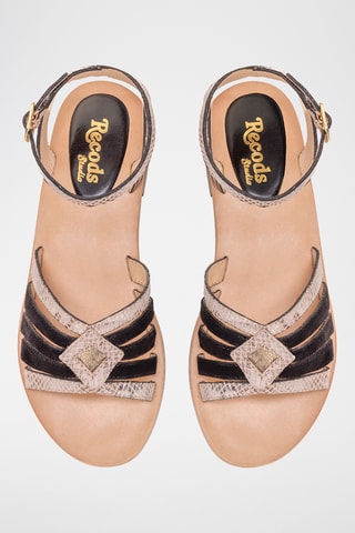 Sandales en cuir Aretha - Noir