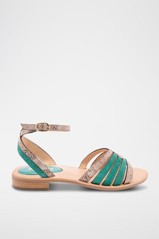 Sandales en cuir Aretha - Vert