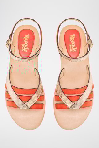 Sandales en cuir Barbra - Orange