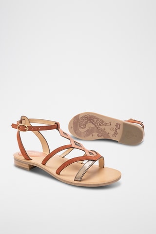 Sandales en cuir Janis - Marron