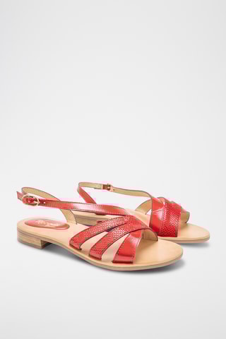 Sandales vernies en cuir Joan - Rouge