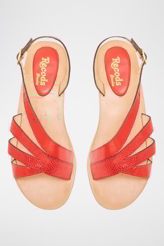 Sandales vernies en cuir Joan - Rouge