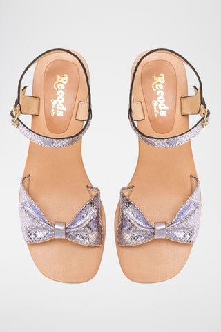 Sandales à talons en cuir Kate - Lilas