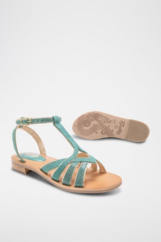 Sandales en cuir Patty - Vert