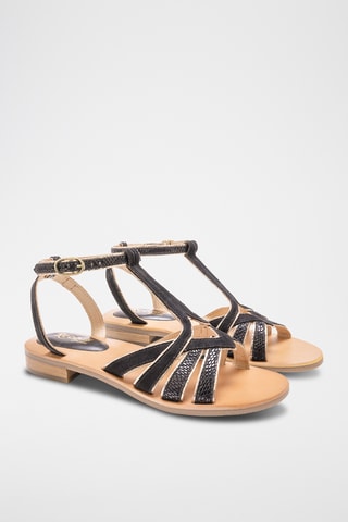 Sandales en cuir Patty - Noir