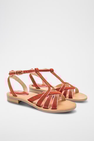 Sandales en cuir Patty - Orange